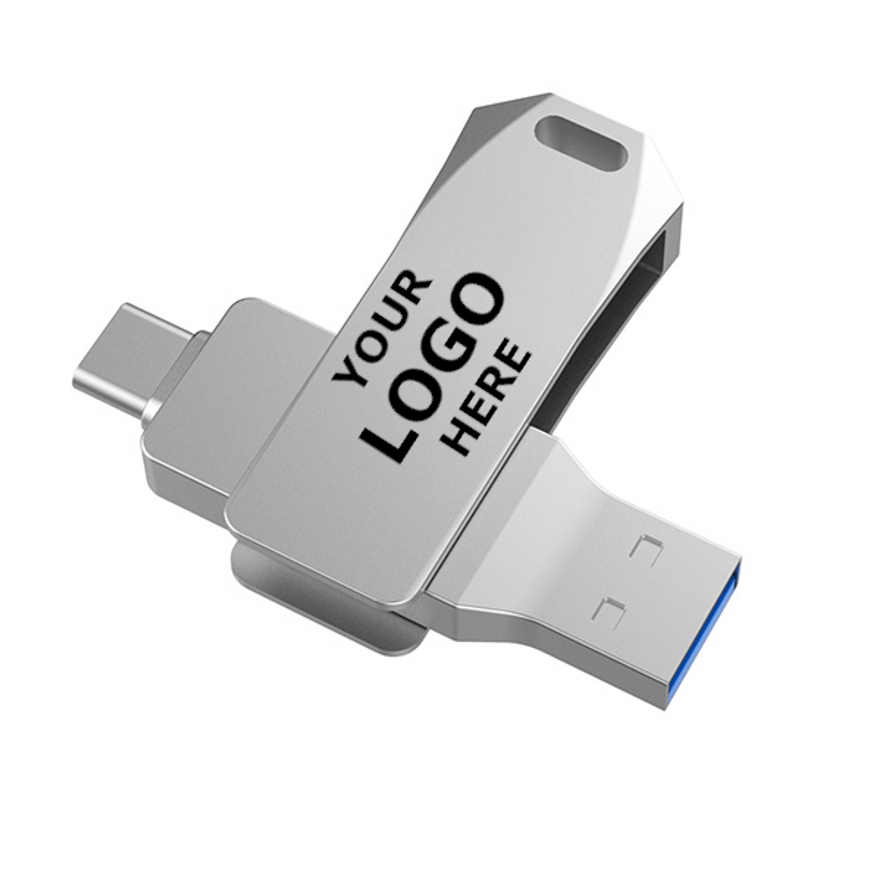 Custom USB 3.0 Flash Drives with Dual Connectors (USB-A & USB-C) -  Personalized with Your Logo | TapeandMedia.com